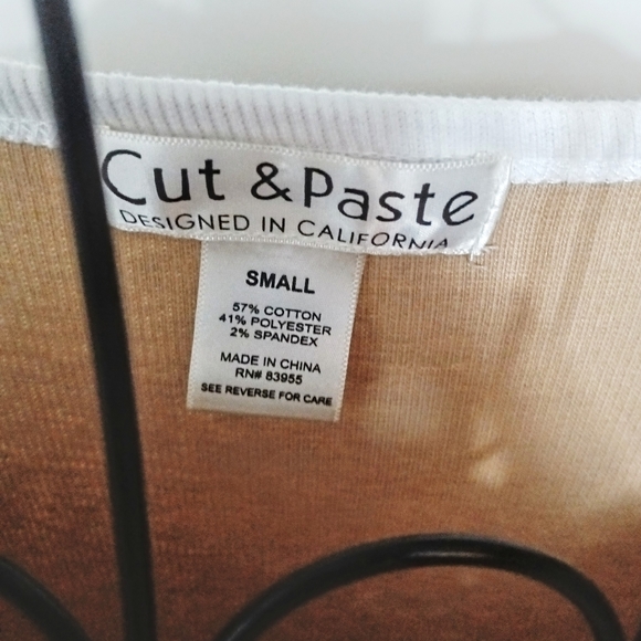 Vintage Y2K ::90s Cut and Paste Baby Tee Ribbed Knit Butterfly Mini Dress Size S - Picture 7 of 7